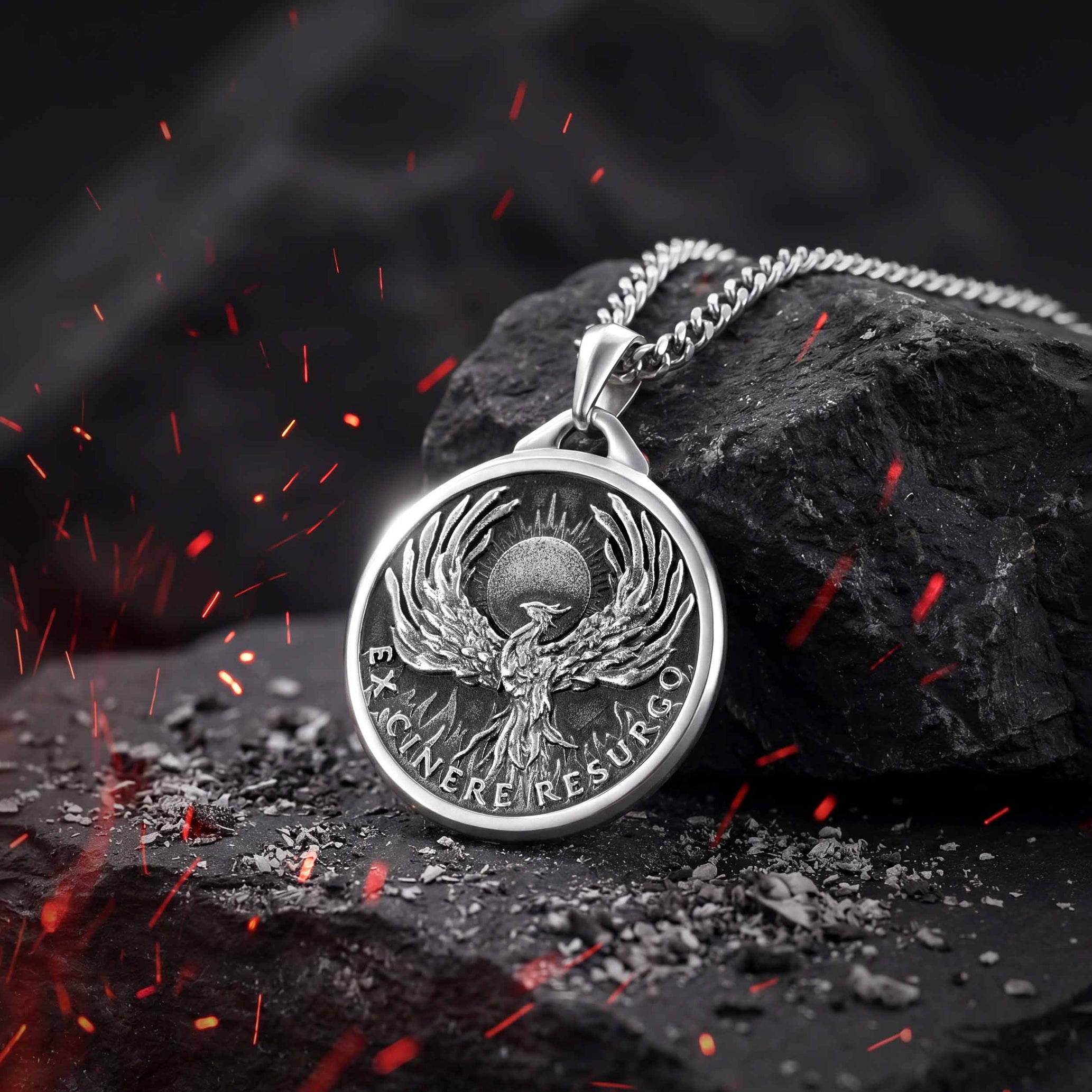 Built Different: Phoenix Pendant - Sterling Silver | Vincero