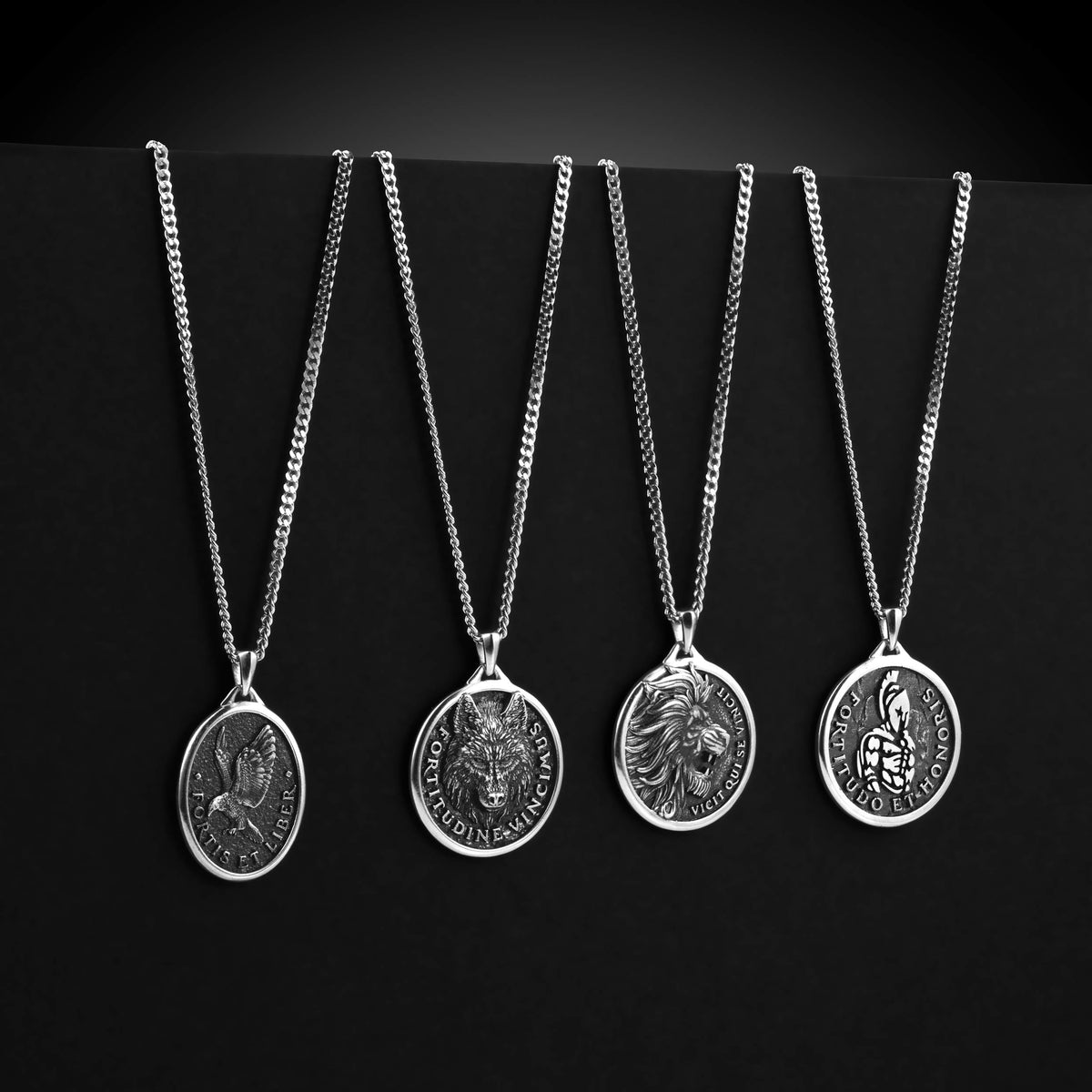 Mens Built Different Pendant Set
