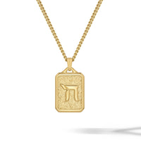 Gold Chai pendant for men 