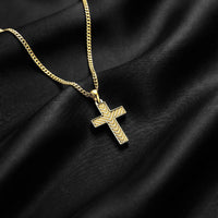 Chevron Cross Pendant - Gold