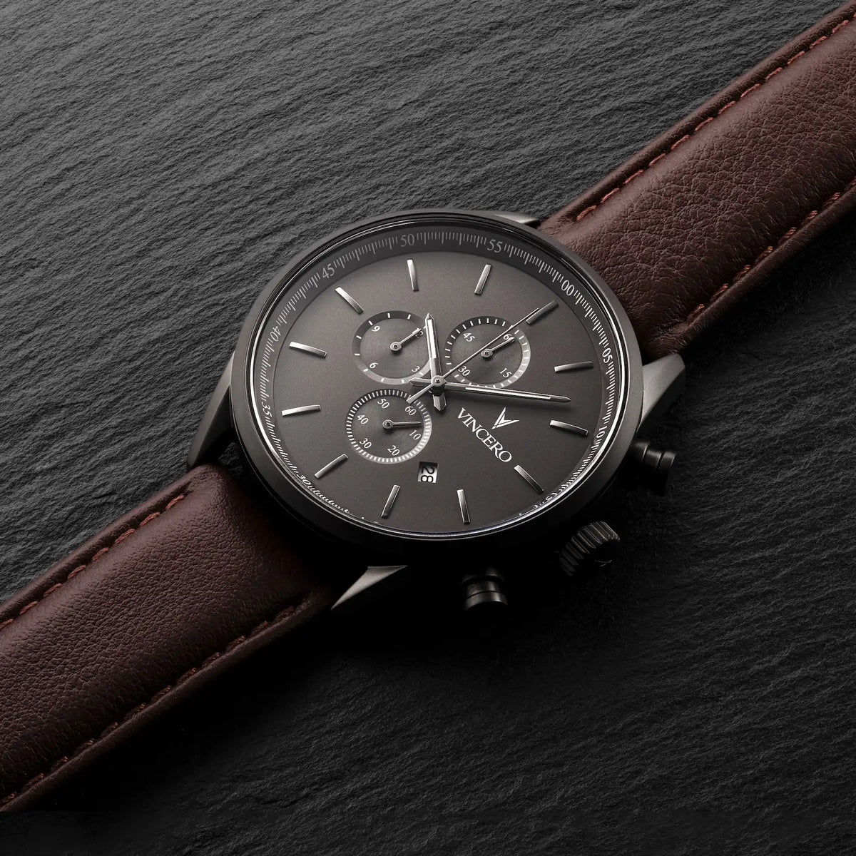 The Chrono S2 40mm - Gunmetal/Walnut