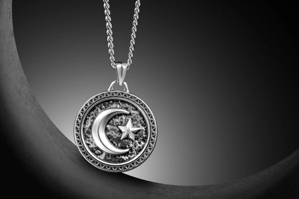 Star & Crescent Amulet - Sterling Silverhover image