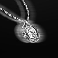 Star & Crescent Amulet - Sterling Silver