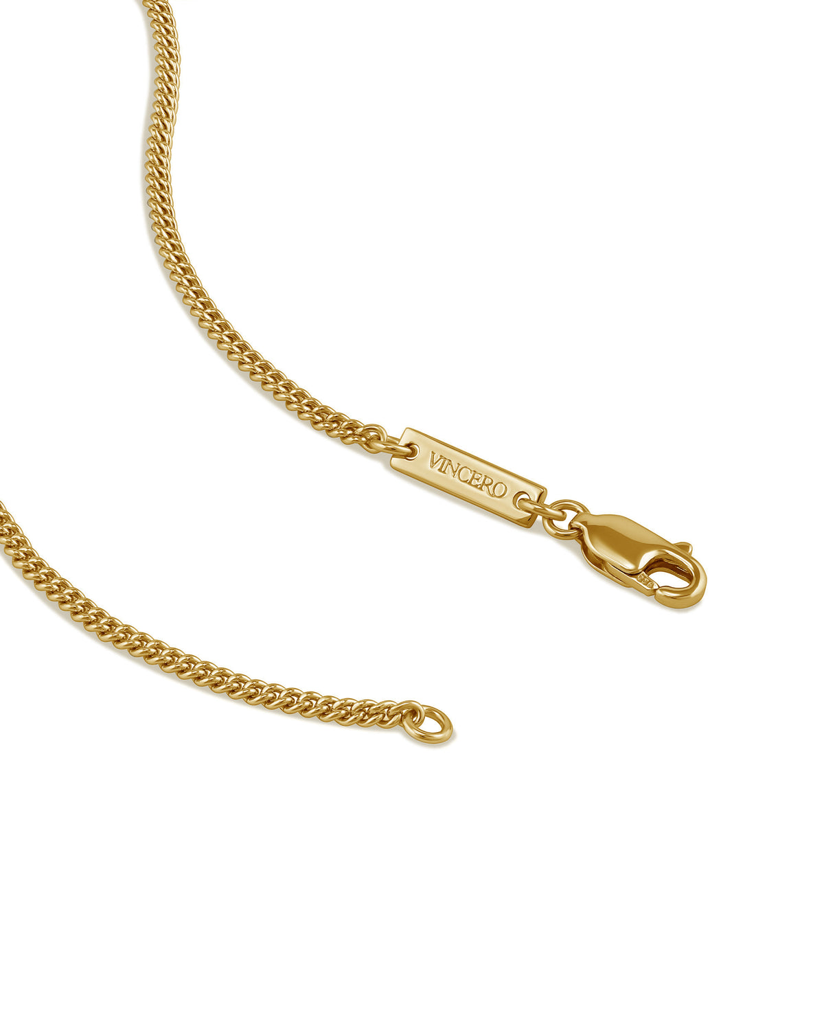 Gold necklace chain clasp