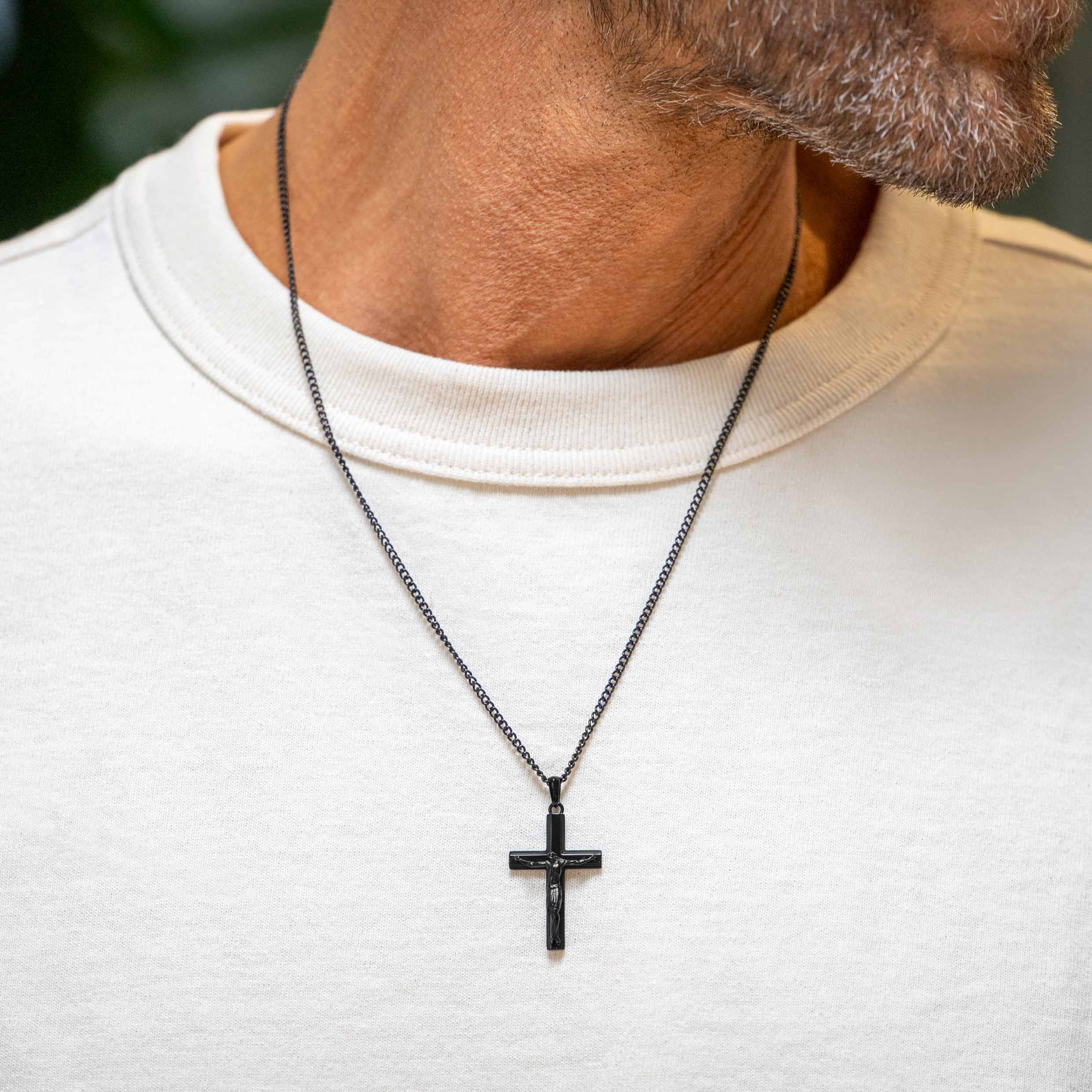 Crucifix Pendant - Stealth | Vincero Collective