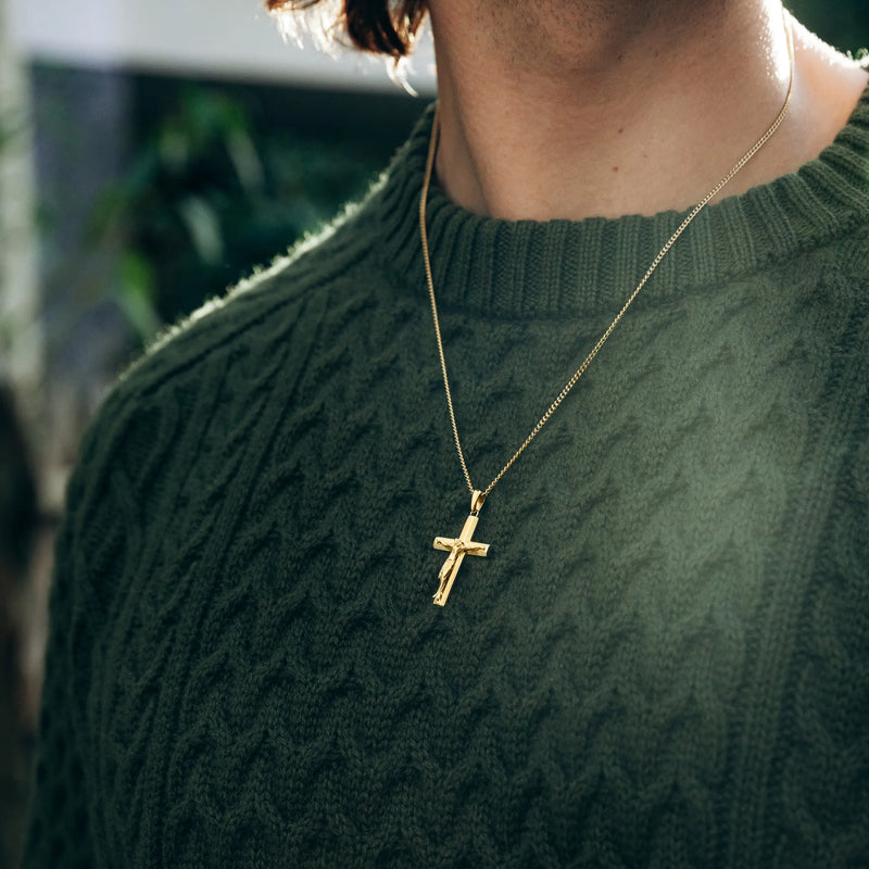 Crucifix Pendant - 14K Gold