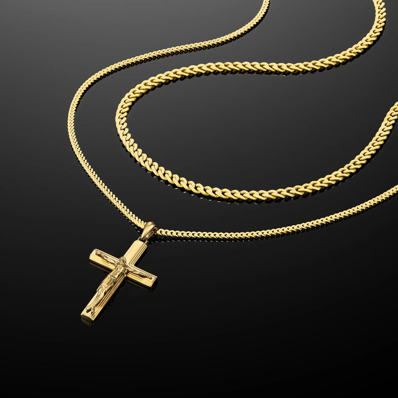 Crucifix Pendant - 14K Gold