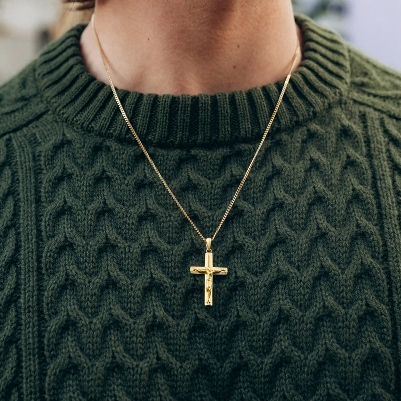 Crucifix Pendant - 14K Gold