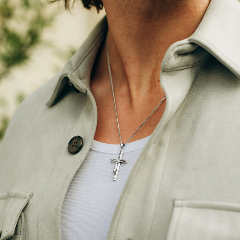 Crucifix Pendant - Silver