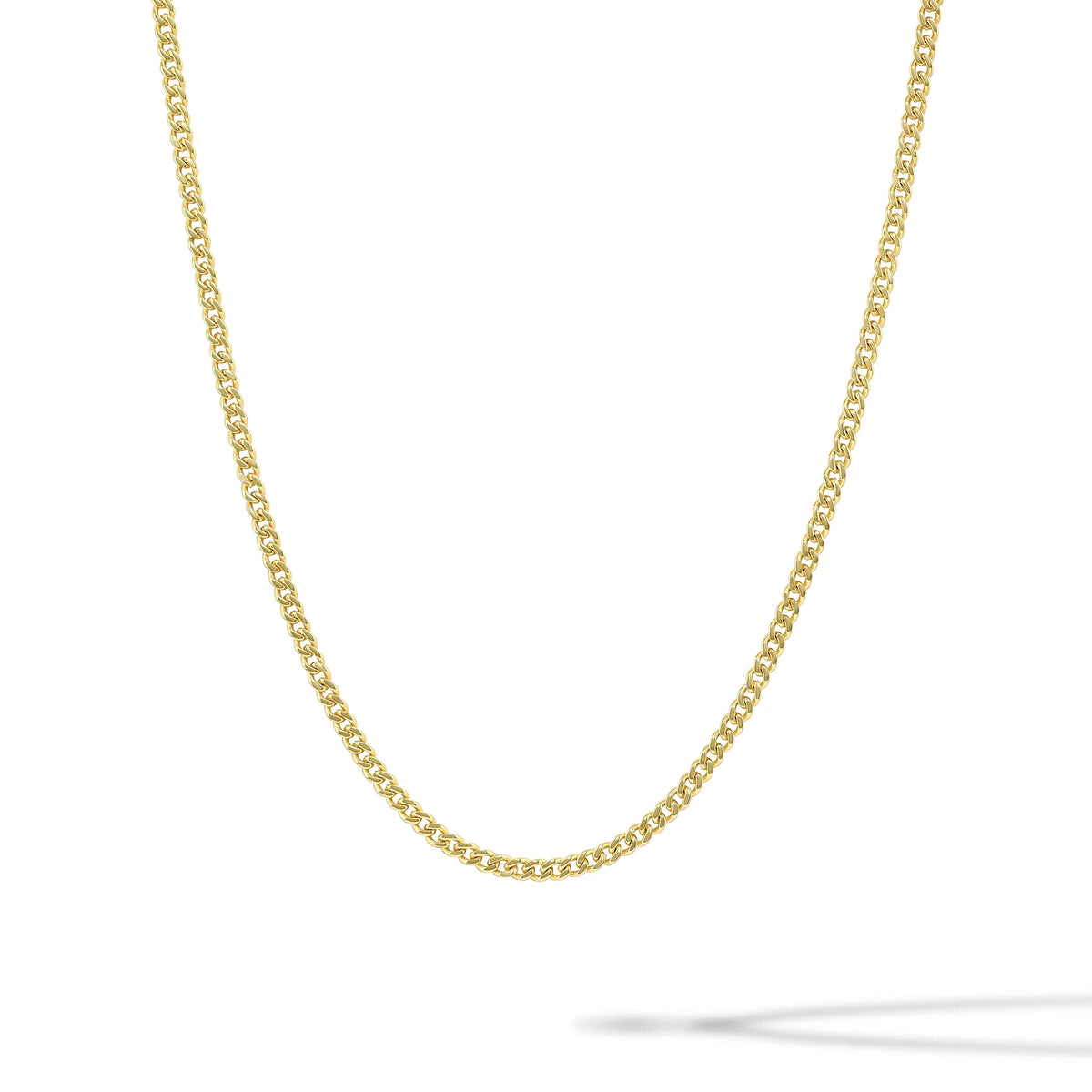 Cuban Chain Necklace 3MM - Gold