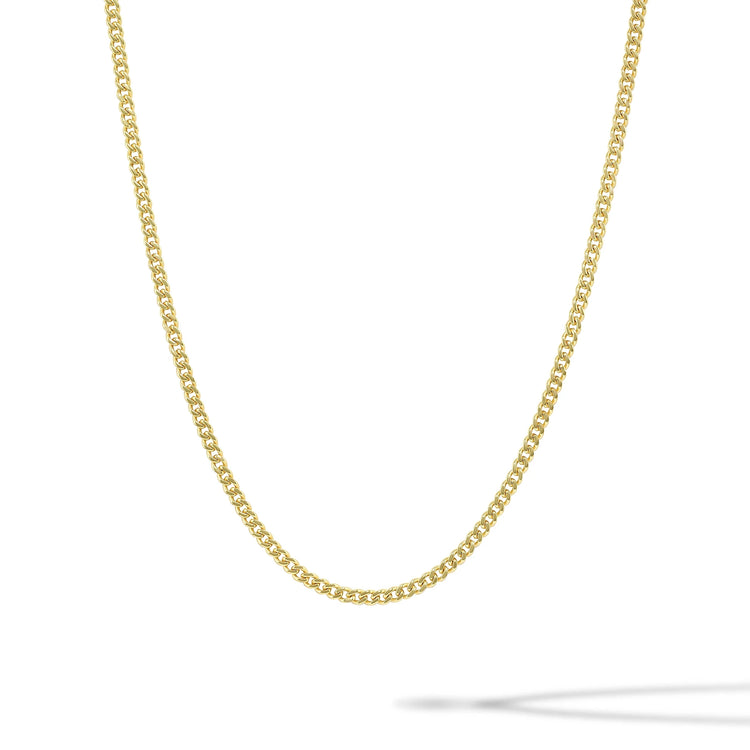 Cuban Chain Necklace 3MM - Gold