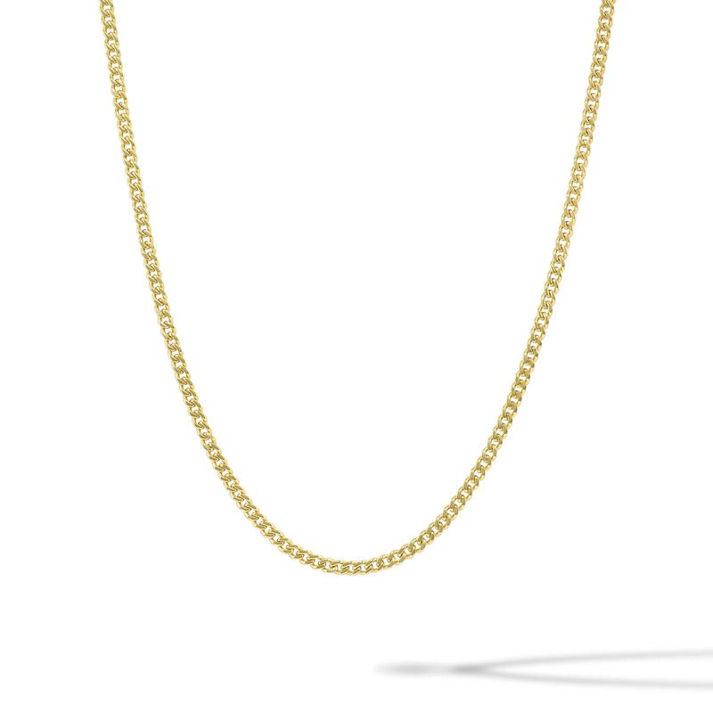 Cuban Chain Necklace 3MM - Gold
