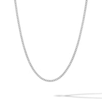 Cuban Chain Necklace 3MM - Sterling Silver