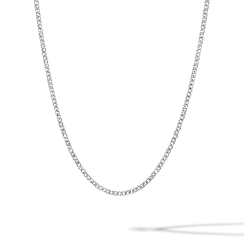 Cuban Chain Necklace 3MM - Sterling Silver