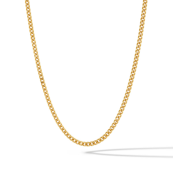 Curb Chain Necklace, 3MM - Gold
