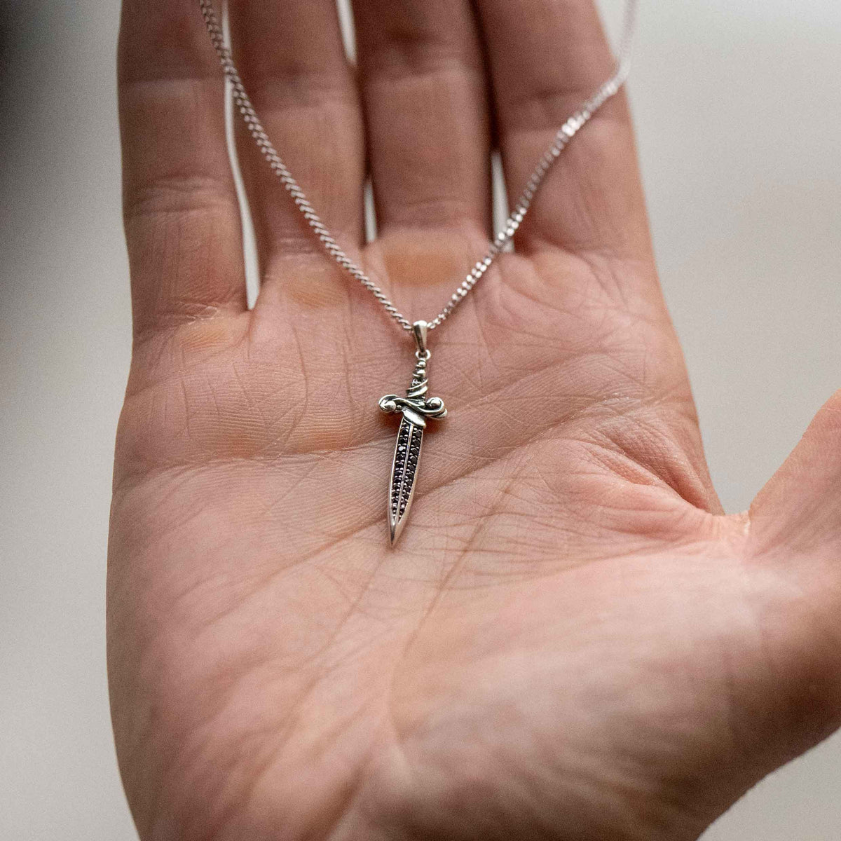 dagger pendant for men