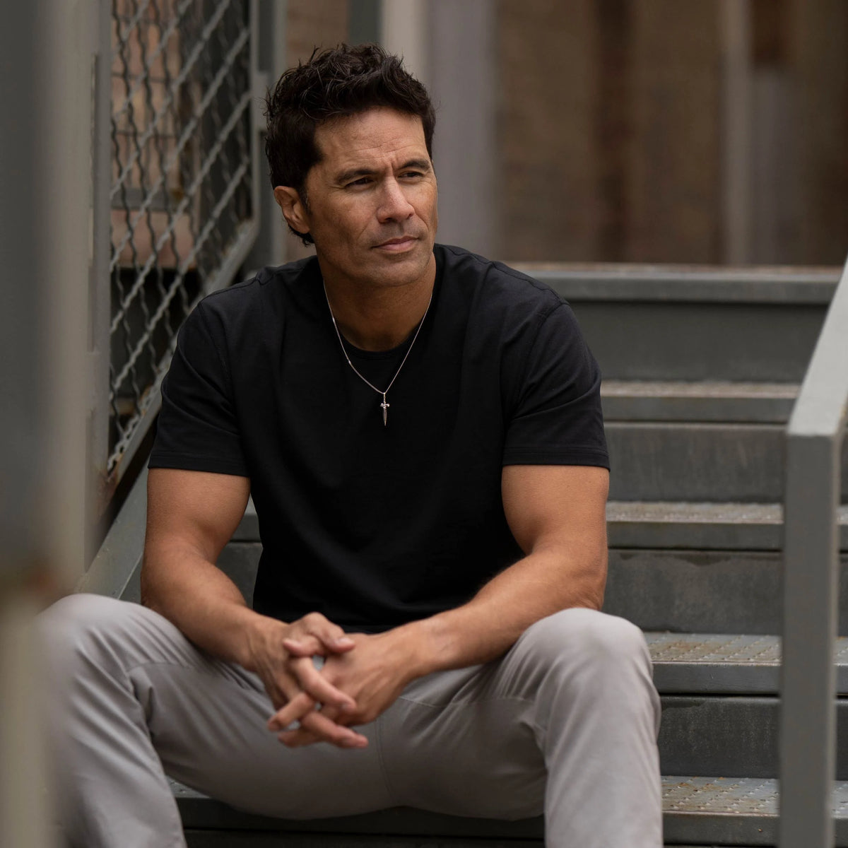 Dagger Pendant - Black Onyx