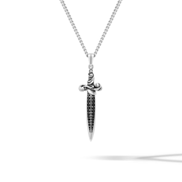 Dagger Pendant - Black Onyx