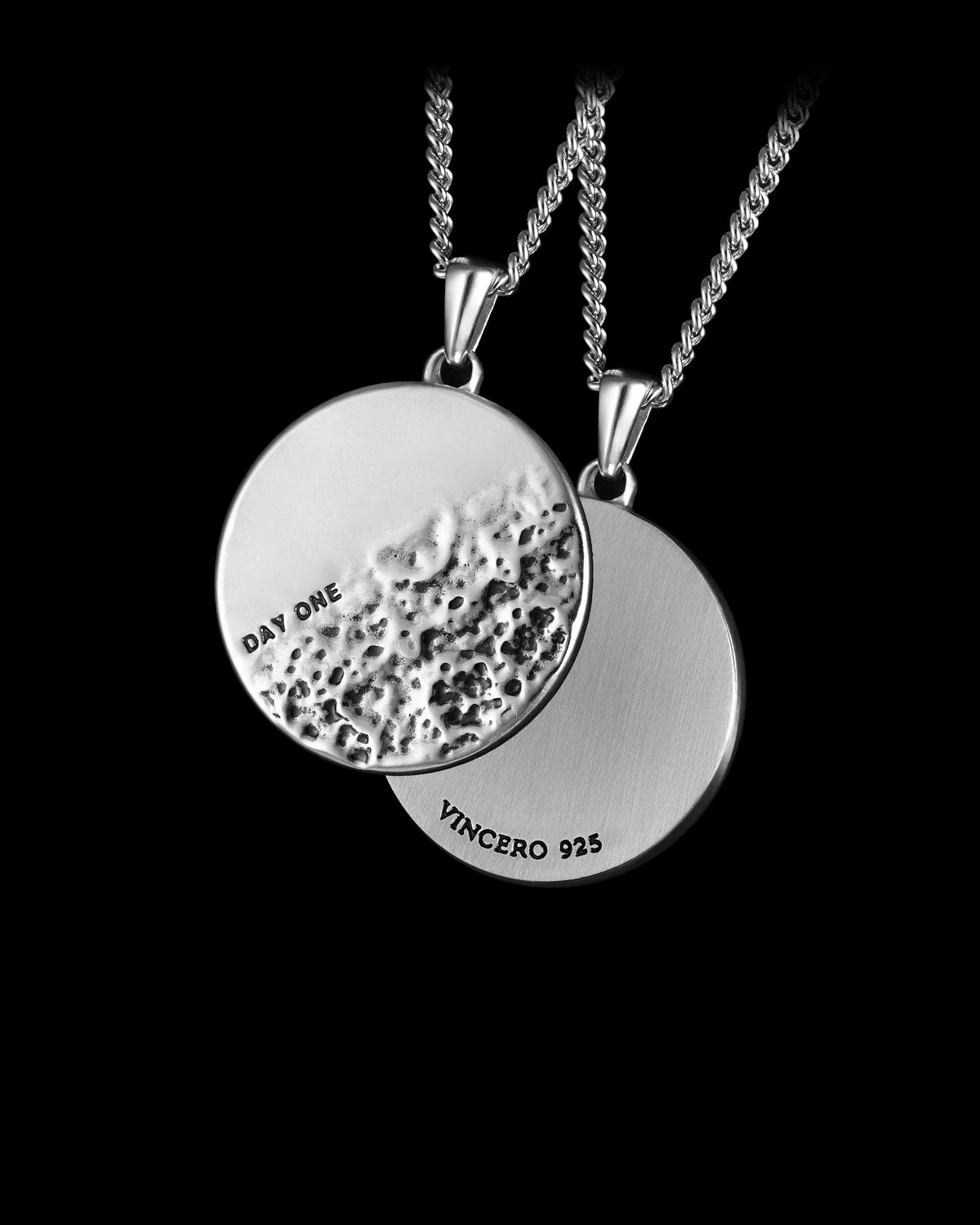 Day One Necklace For Men on black