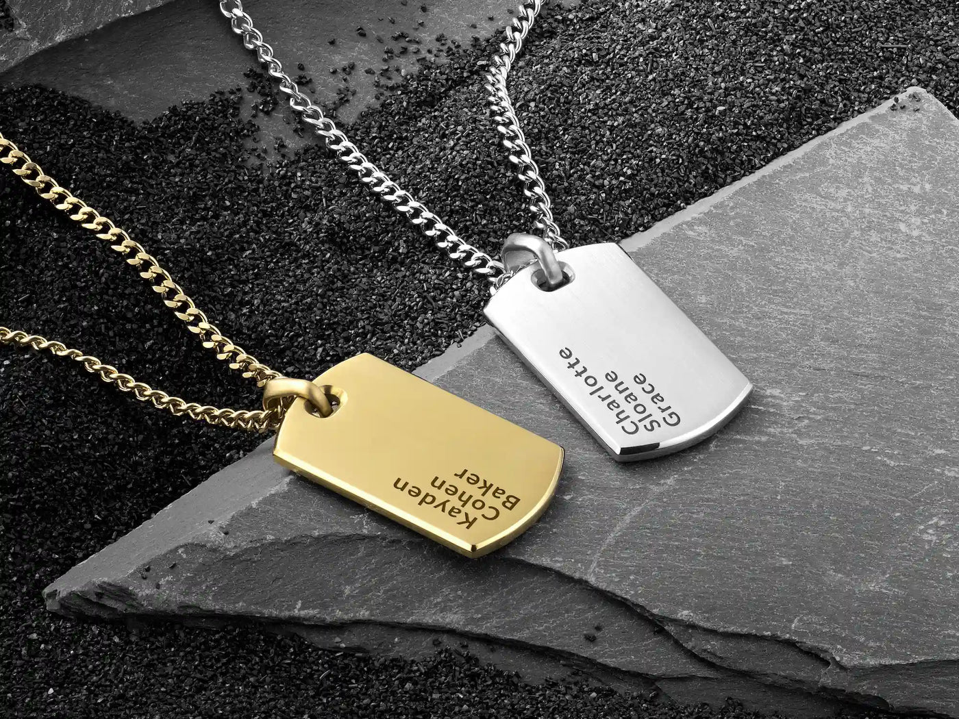 Beveled Tag Pendant - Silver | Vincero | Vincero Collective Beveled Tag Pendant - Silver | Vincero | Vincero Collective