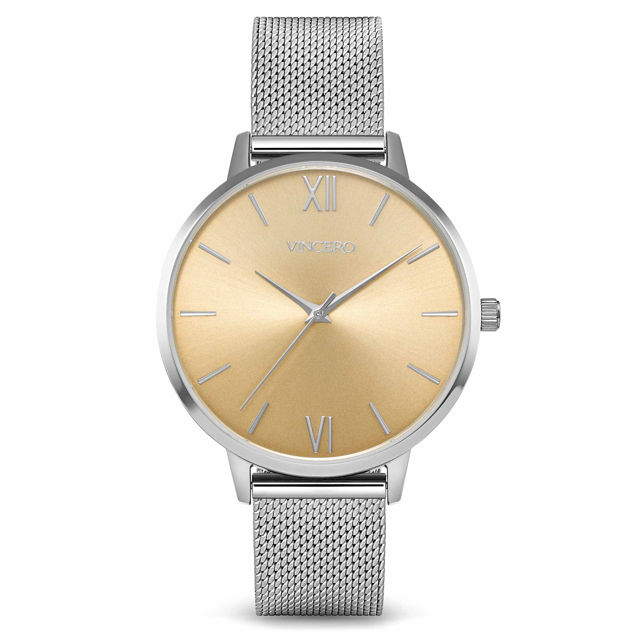 Vincero Watch - online Kleio Mesh Matte Black & Rose Gold