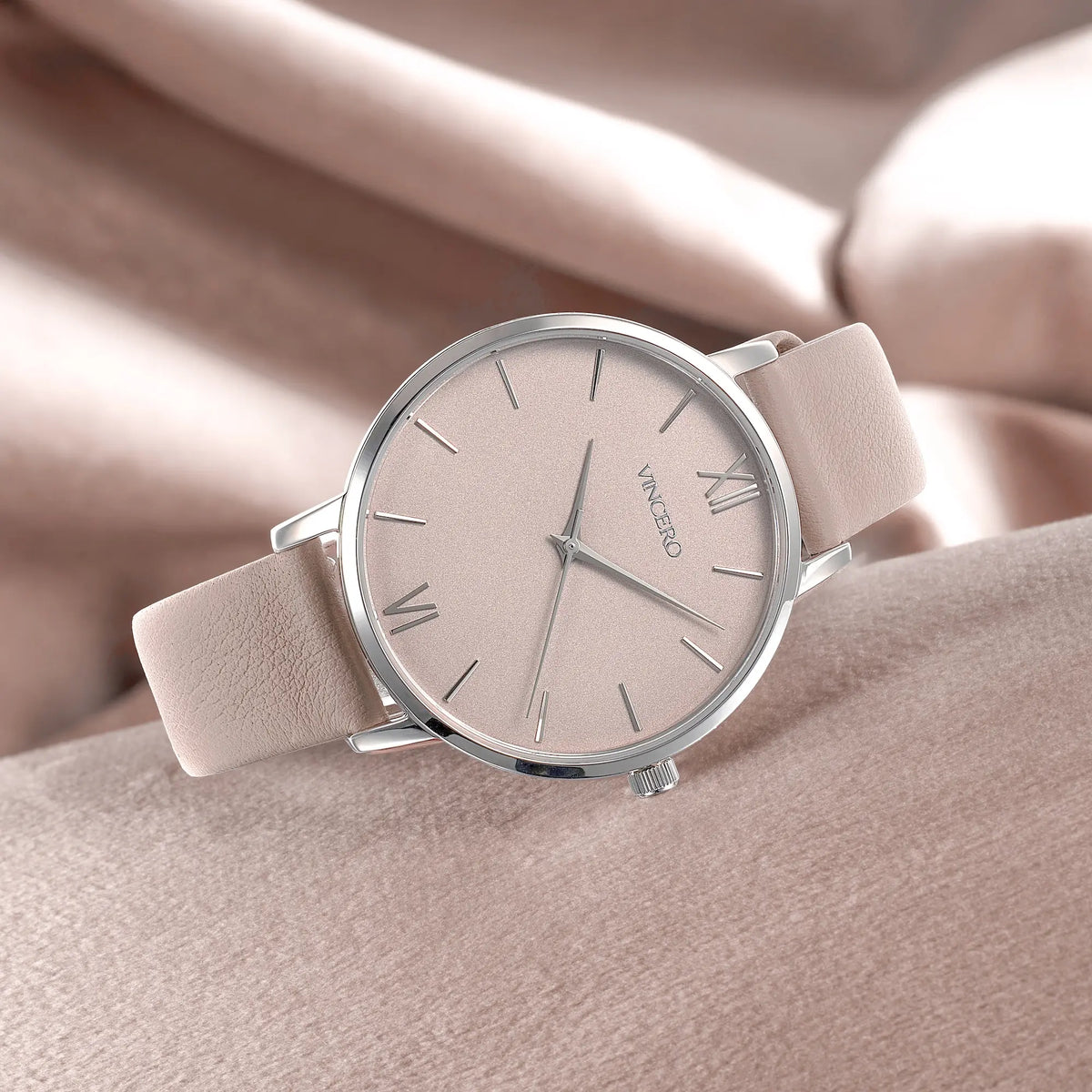 The Eros Limited Release - Silver + Taupe | Vincero Watches The Eros Limited Release - Silver + Taupe | Vincero Watches