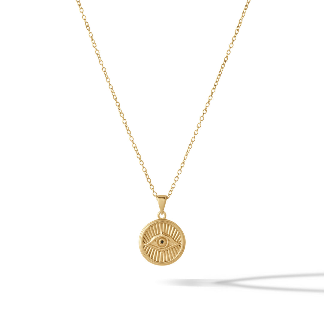 Courage: Evil Eye Necklace - Gold