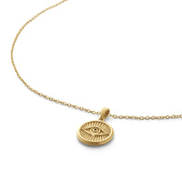 Courage: Evil Eye Necklace - Gold
