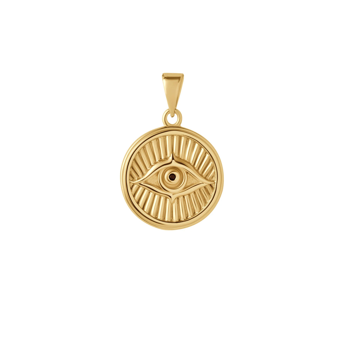Courage: Evil Eye Necklace - Gold