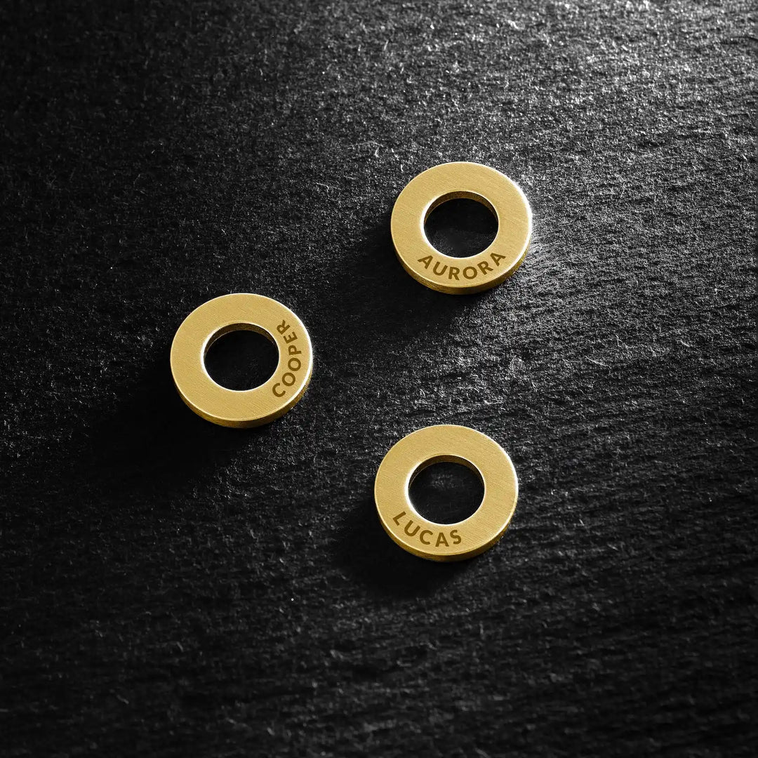 Family Rings Pendant - 14K Goldhover image