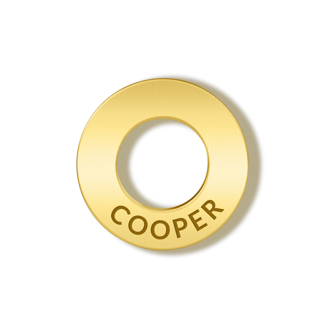 Family Rings Pendant - 14K Gold