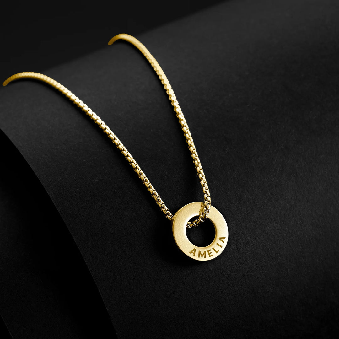 Family Rings Necklace - 14K Goldhover image