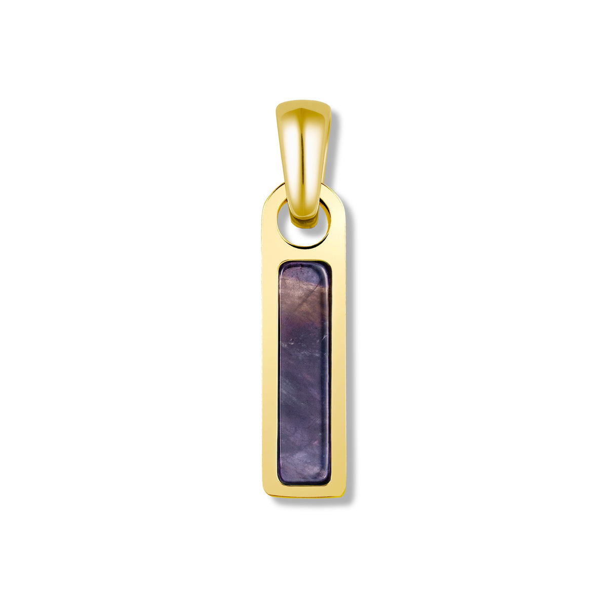 Birthstone Tag Pendant - 14K Gold