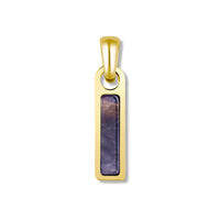 Birthstone Tag Pendant - 14K Gold