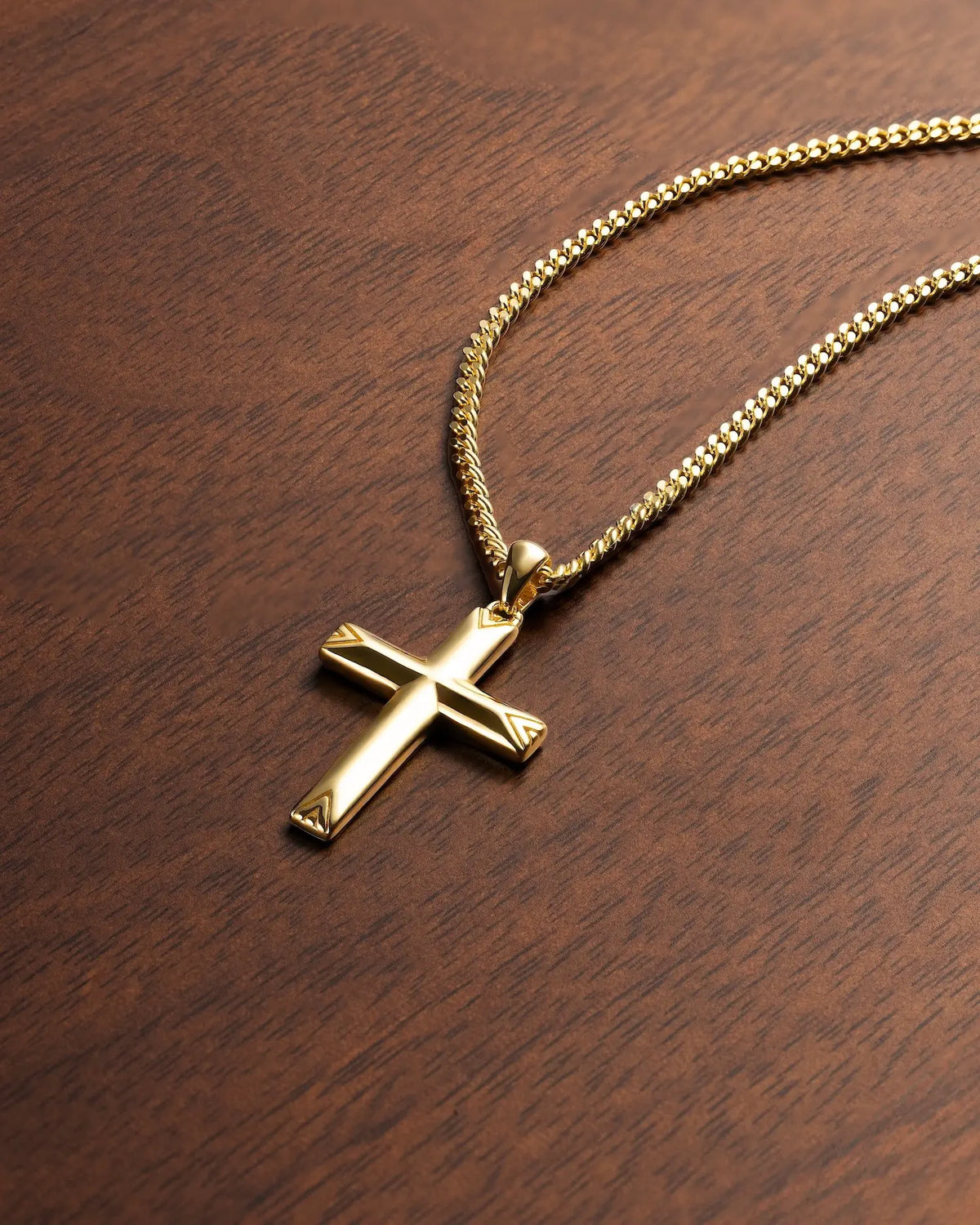 Gold cross Pendant For Men