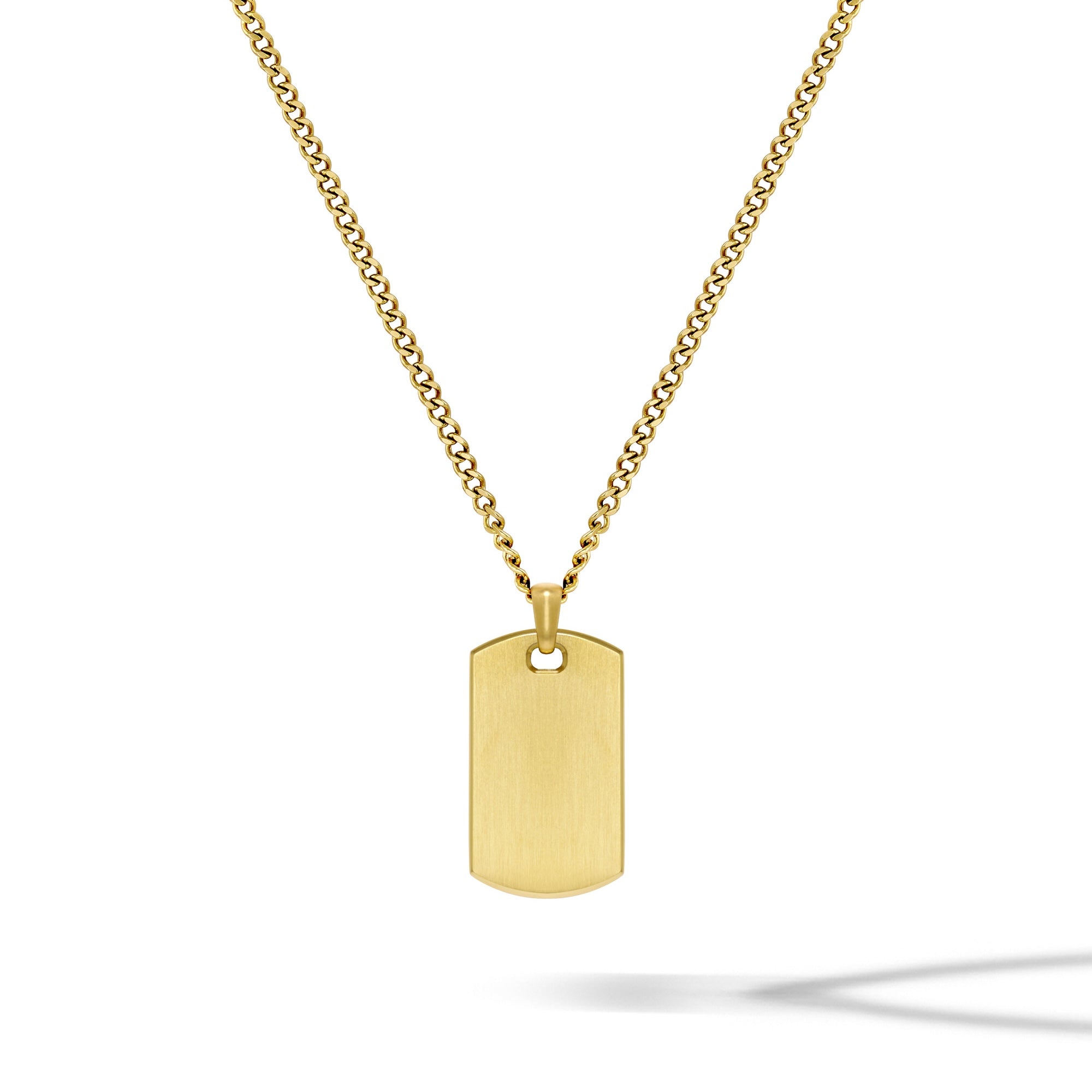 Beveled Tag Pendant - 14K Gold | Vincero | Vincero Collective