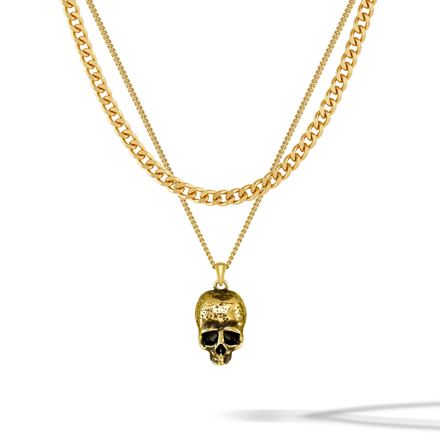 Momento Mori Pendant - Gold Set | Vincero Collective
