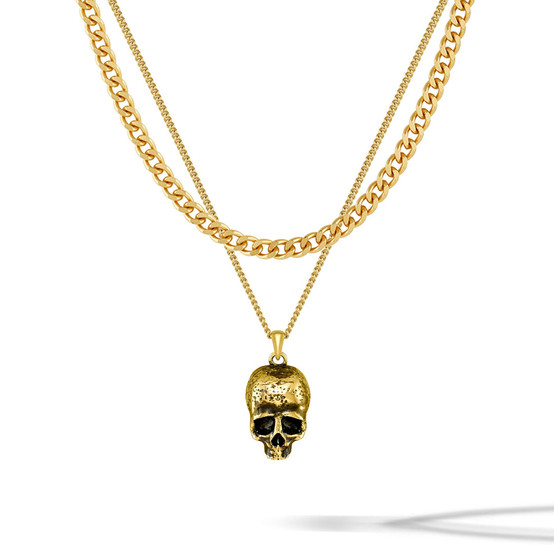Momento Mori Pendant - Gold Set