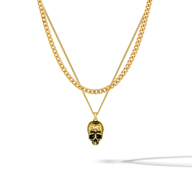 Momento Mori Pendant - Gold Set