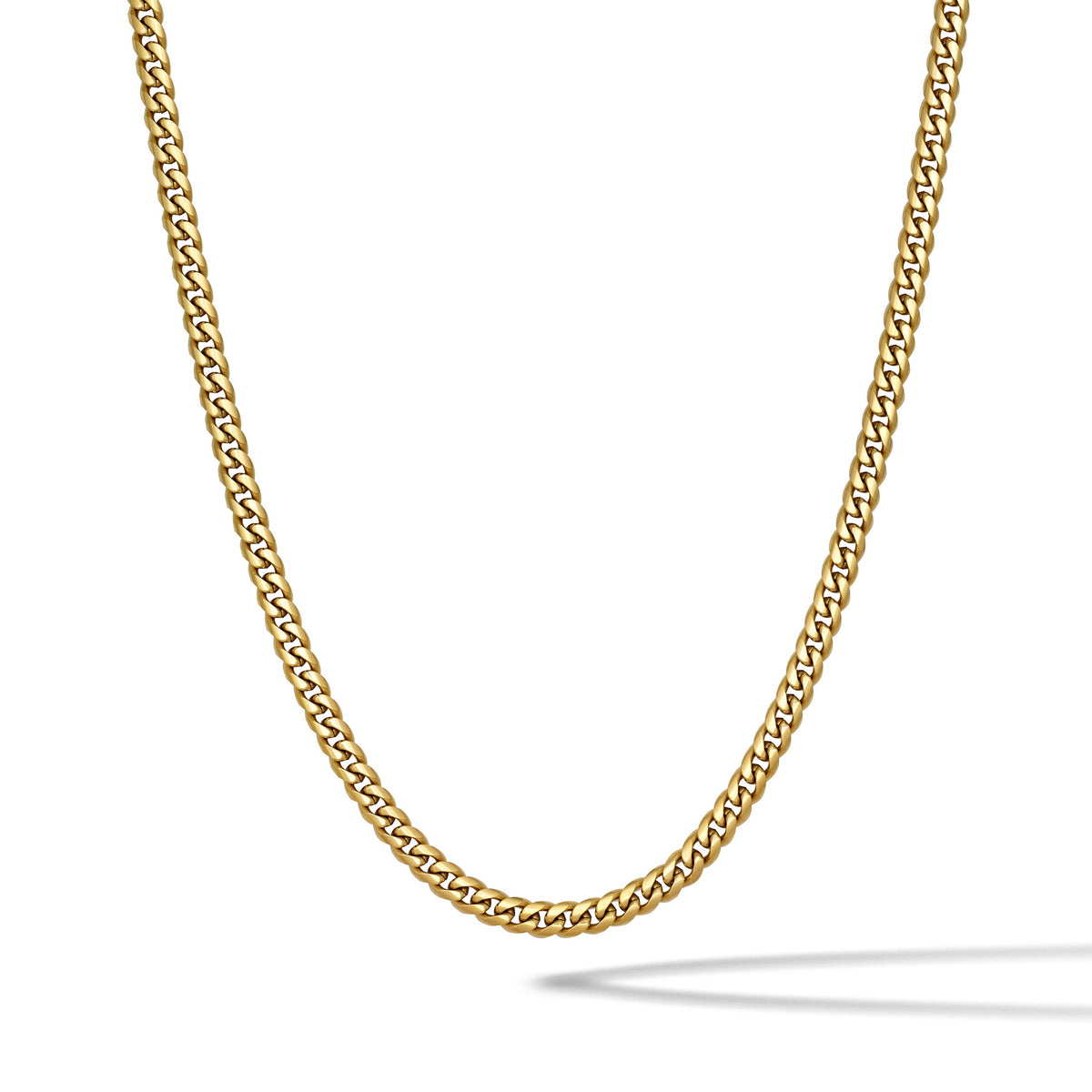 Cuban Chain Necklace, 5MM - 14K Gold