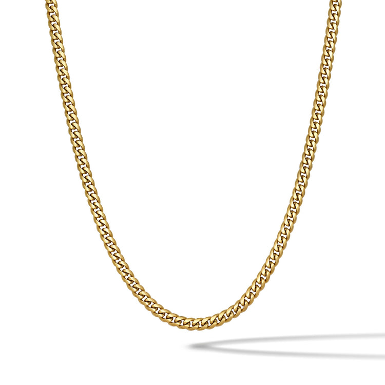 Cuban Chain Necklace, 5MM - 14K Gold