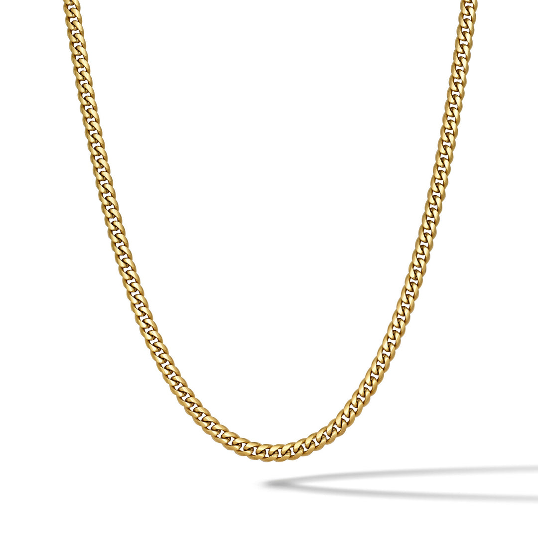 Cuban Chain Necklace, 5MM - 14K Gold