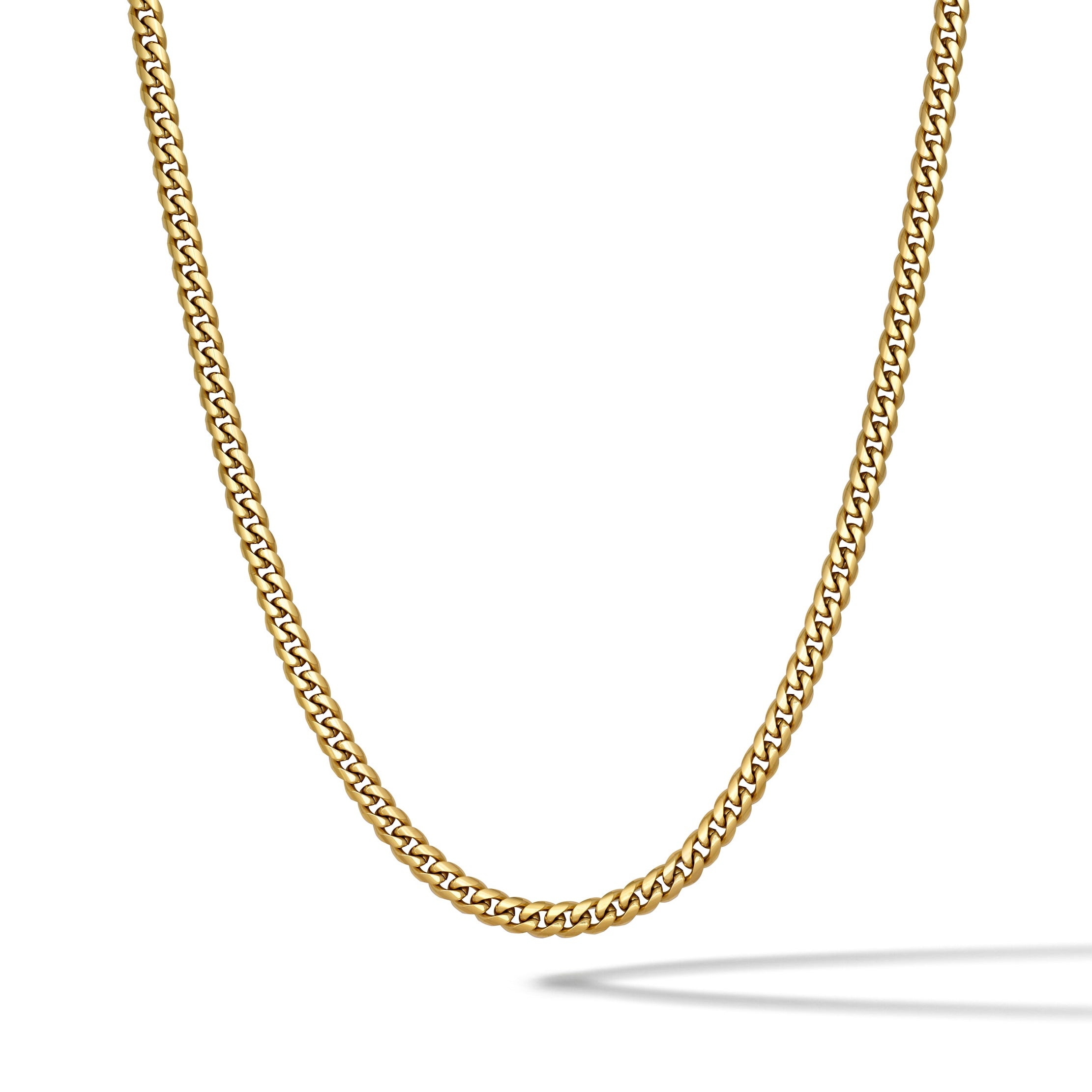 Cuban Chain Necklace, 5MM - 14K Gold