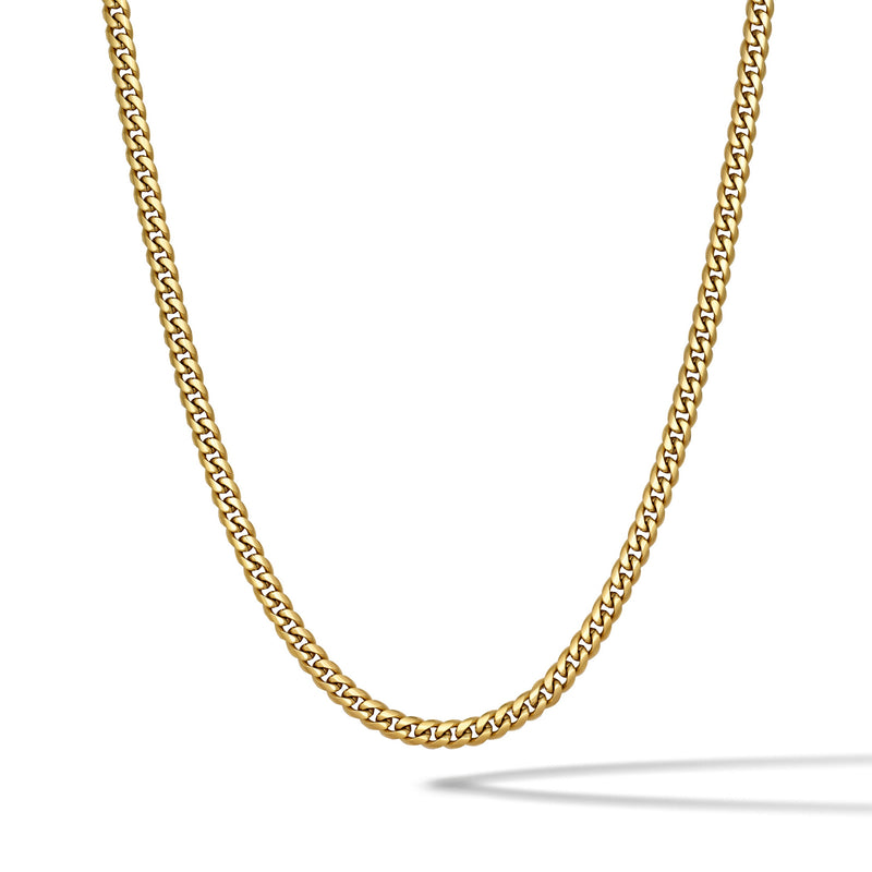 Cuban Chain Necklace, 5MM - 14K Gold