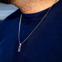 Birthstone Tag Pendant - 14K Gold