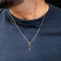 Birthstone Tag Pendant - 14K Gold