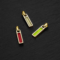 Birthstone Tag Pendant - 14K Gold