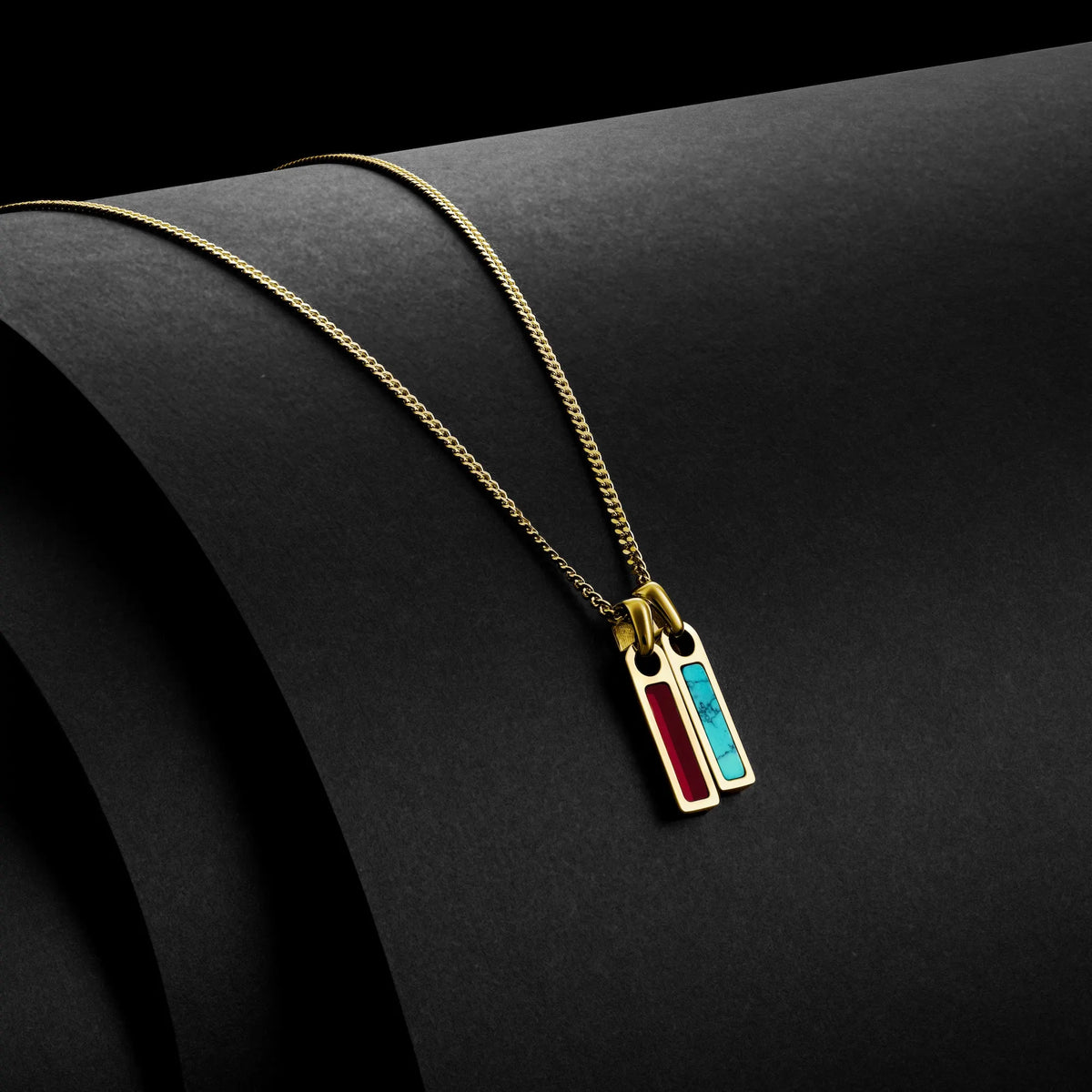 Birthstone Tag Pendant - 14K Gold