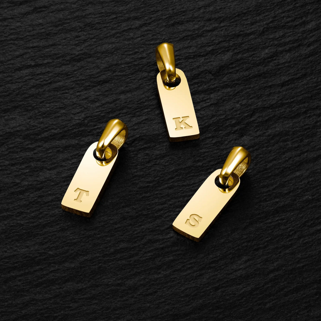 Initial Tag Necklace - 14K Goldhover image