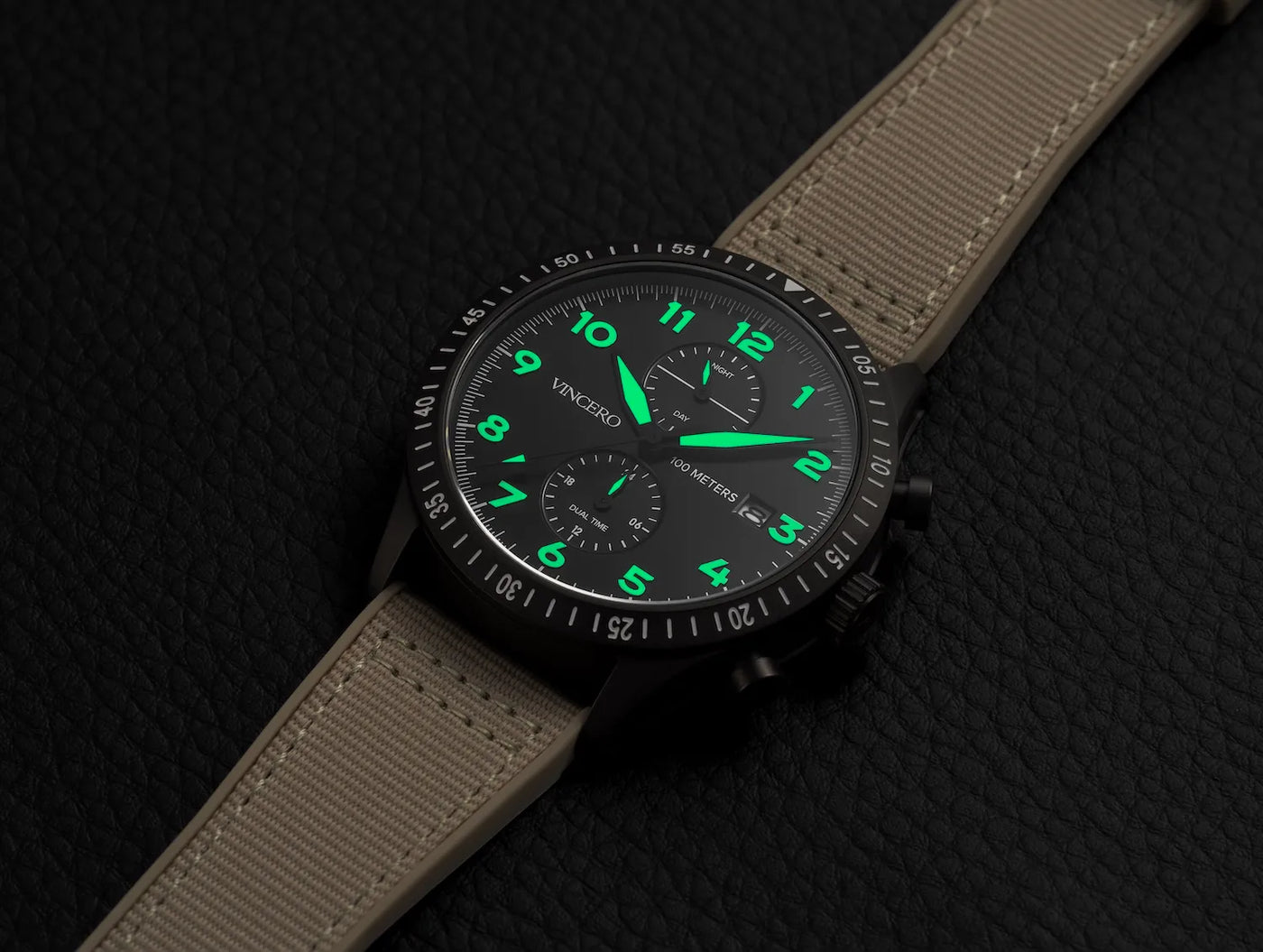 lume glow on watch